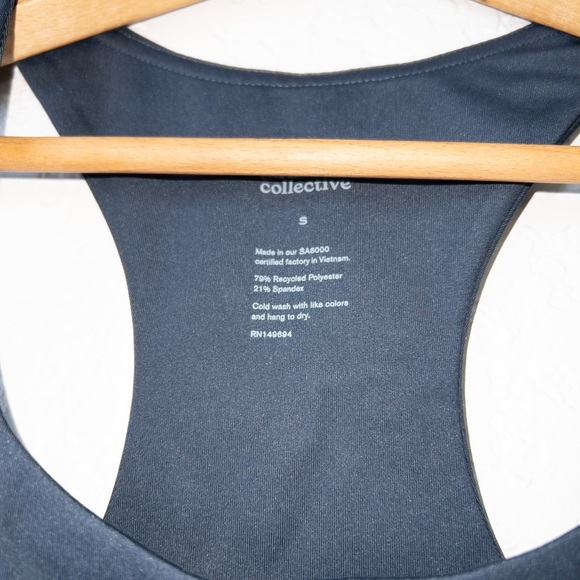 NWT Girlfriend Collective Midnight Paloma Racerback Bra Size Small - Picture 4 of 7